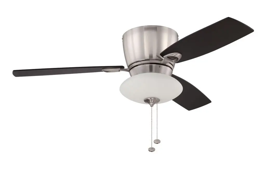 Litex Ceiling Fans Find Deals On Line At Get Ations Litex Ch48bnk3c Caden 48 Brushed Nickel Flushmount Ceiling Fan With Three Reversible Black Mahogany