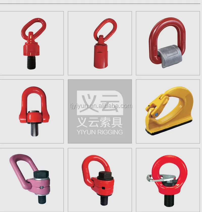 M8 M10 M12 M14 M16 M18 M20 Heavy Load Swivel Lifting Eyes / Swivel