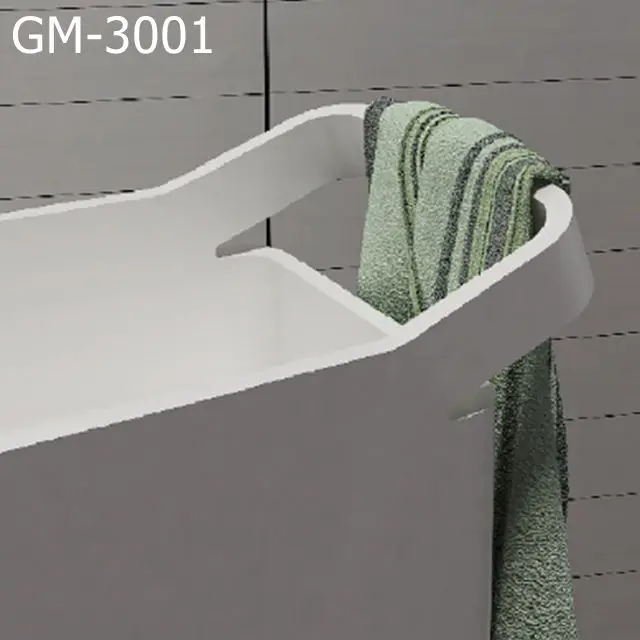 GM-3001 Italian designed solid surface artificial stone freestanding basin