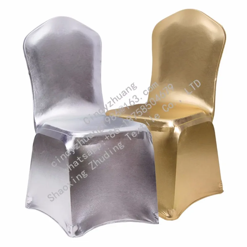 Cheap Banquet Metallic Silver Stretch Lycra Chair Cover Buy Lycra