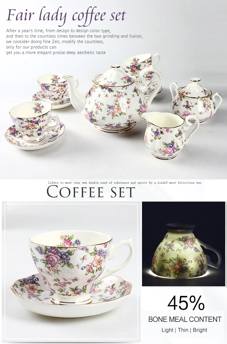 Vintage British Tea Pot And Cup Set Fine Bone China Tea Pot Set Buy