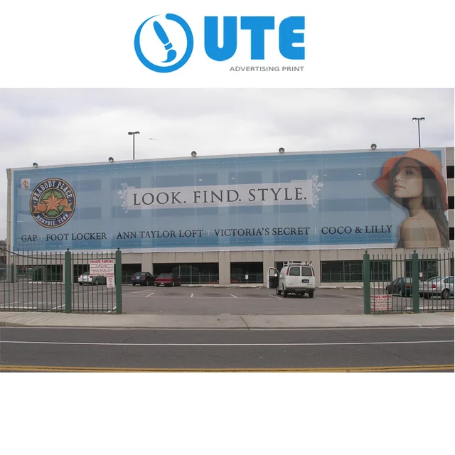 Large Construction Banner Printed Site Mesh Banner Outdoor