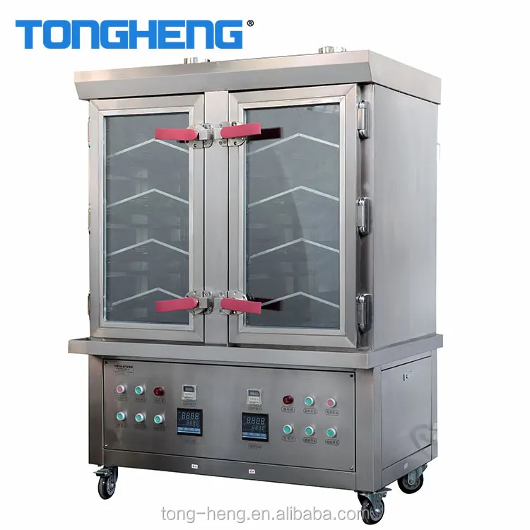 Commercial Bakery Pastry Steaming Equipment Double Tempered Door 10 Pan Cake Steamer