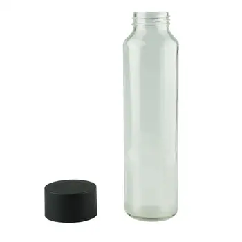 500 Ml Bouteille En Verre De Forme Cylindrique Pour Boisson Bouteille Deau Avec Bouchon à Vis En Plastique Buy Bouteille En Verre Rondebouteille