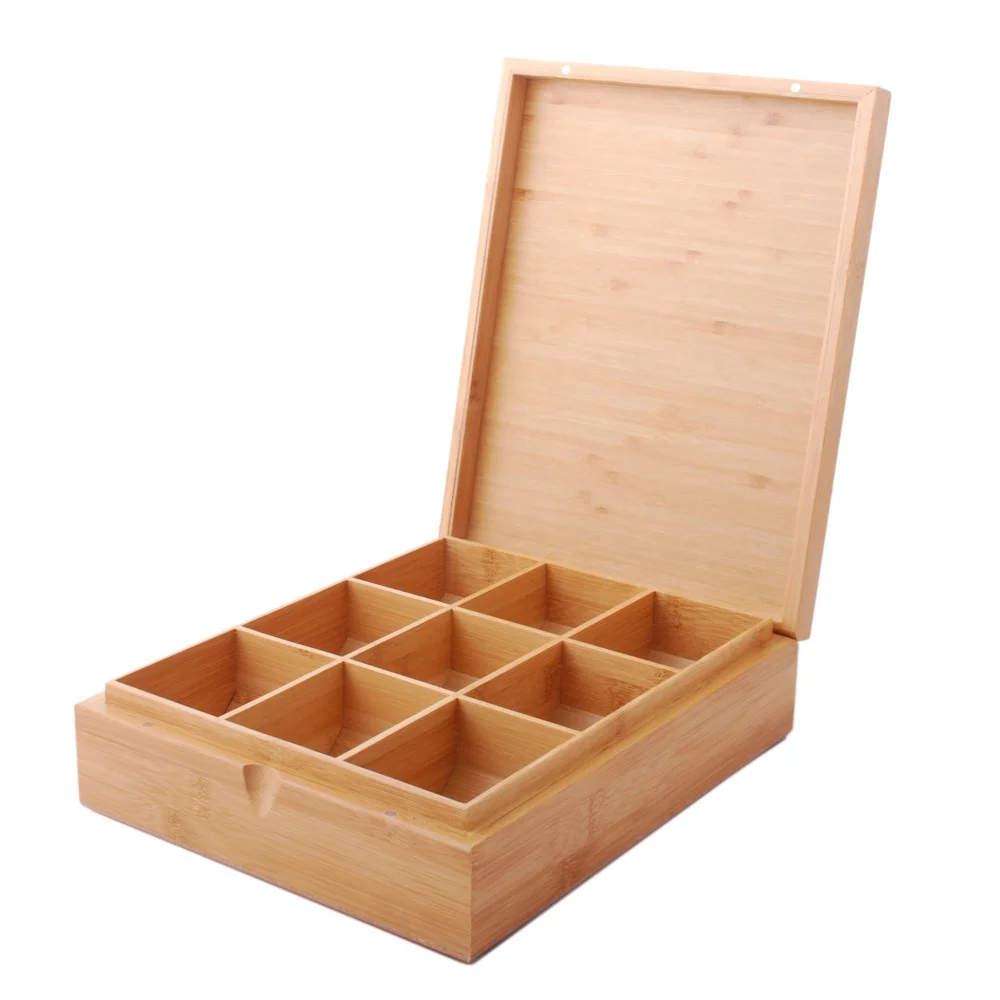 wooden box with sections