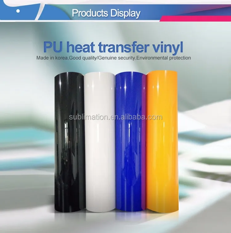 Large Promotion Korea Quality PU Heat Transfer Vinyl Roll for Clothing