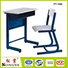 School sets fixed study table adult chair and desk