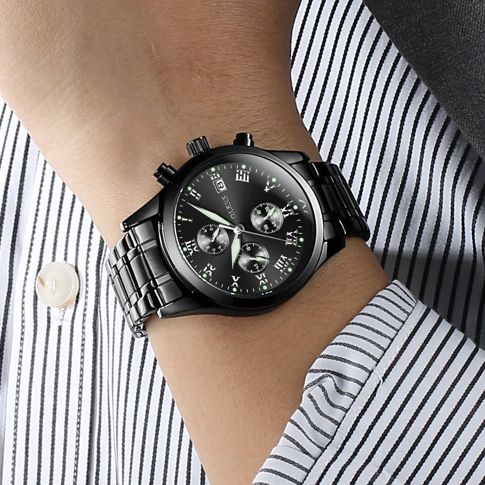 Olevs Brand Wristwatch Fashion Business Sports Timepiece Quartz Watch ...