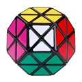 2016 New Arrival Colorful Dayan Gem Magic Cubes Ridged Megaminx Speed Puzzles Cube Toys Black Learning