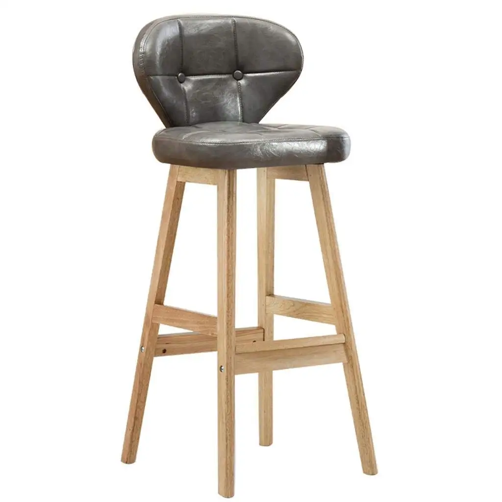 Wood Kitchen Bar Stools Find Deals On Get Quotations Mustbe Strong Retro Kitchen Stools With Solid Wood High Pu Seat Breakfast Bar