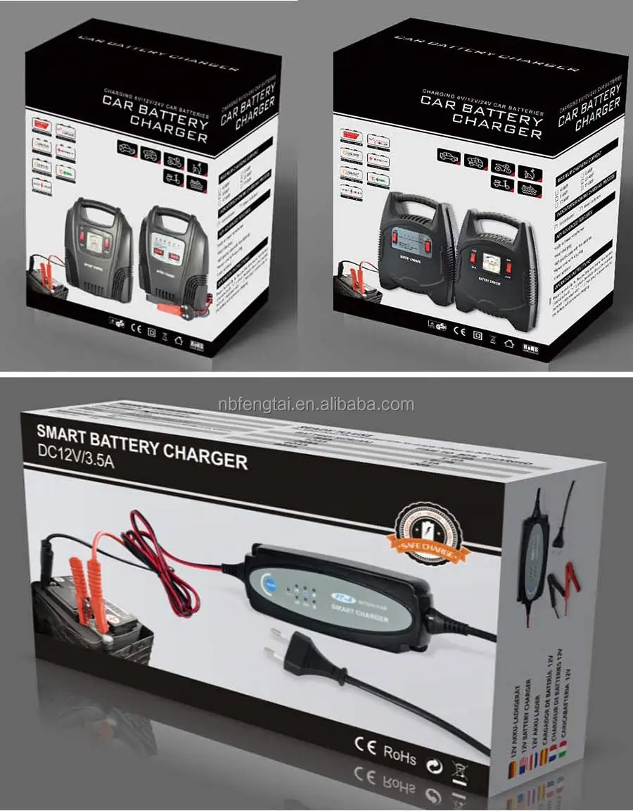 8amp Ce Rohs Battery Charger 6v 12v Switch Mode Car Battery Charger 110