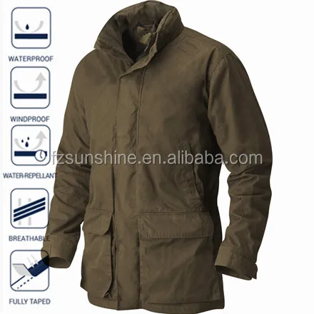 Deerhunter DXO510 Woodland Jacket Green Waterproof Wool Warm Hunting RRP £300 