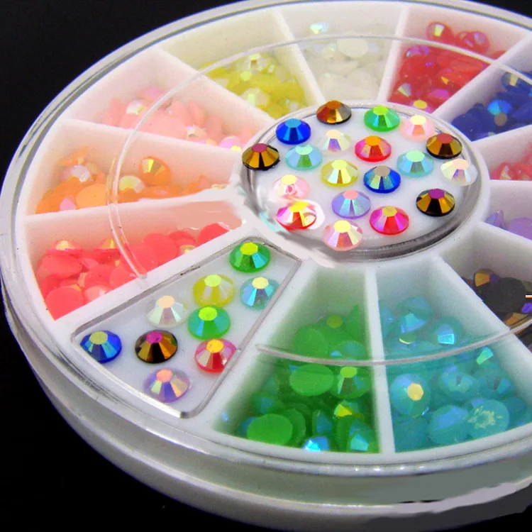 3mm AB Nail art bijoux ongles strass ongles decoracion de unas nail glitter decorazioni unghie rhinestones