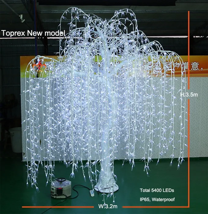 Artificial Led Weeping Willow Tree Lighting For Indoor And Outdoor