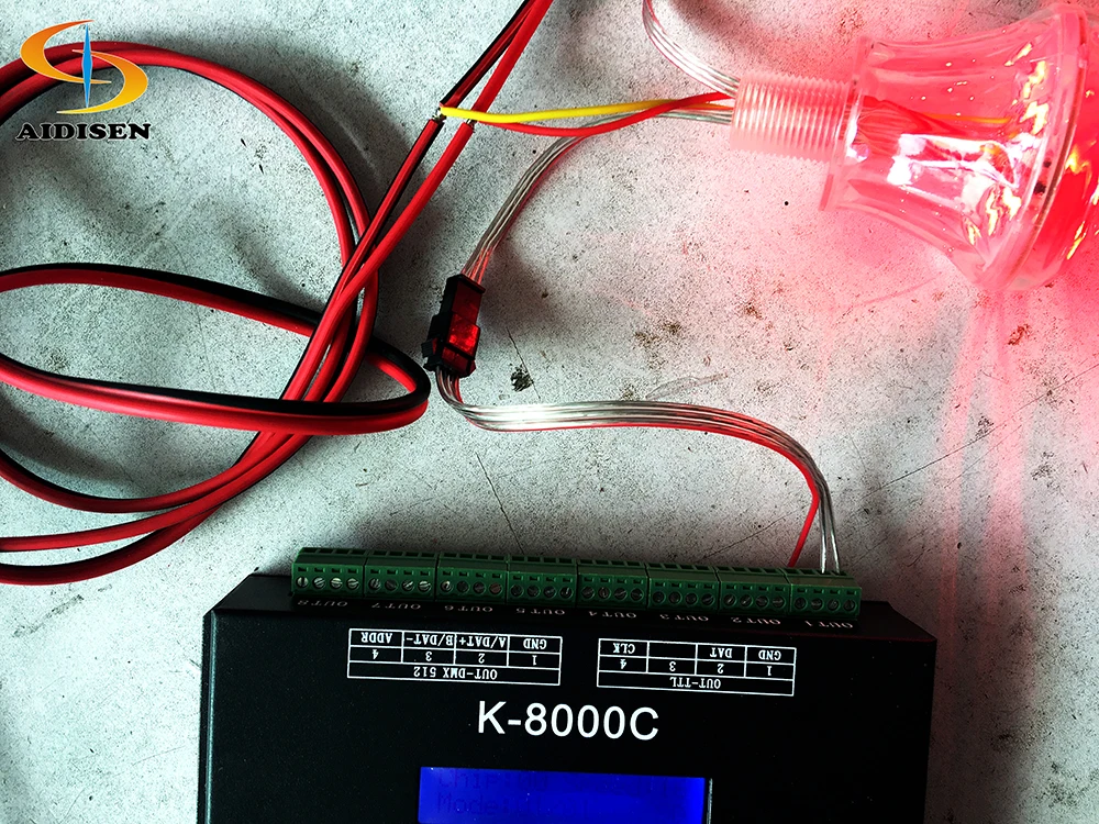 AC220v dc5v dc12v programmable sd card control ws2811 t8000 led pixel lighting software pixel controller