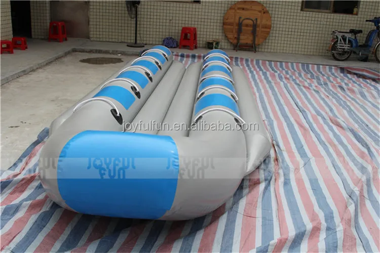 10 Seats Double Tube Inflatable Funny Flying Banana Boat For Events Or