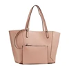 large real leather women travel tote bag in bag handbag with clutch