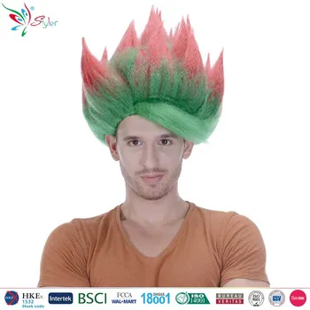 Styler Brand Cheap Wholesale Colorful Party Men Wig Hair Carnival