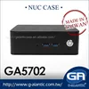 GA5702 - New arrived Fanless intel NUC i5 5300u micro pc mini computer