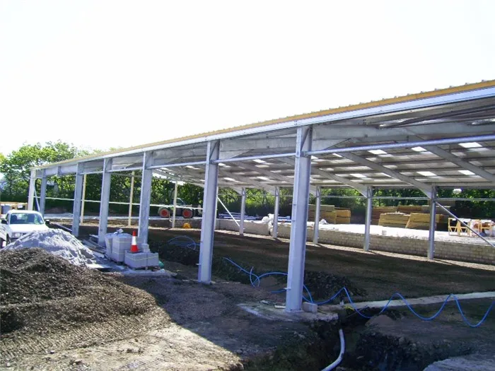 prefabricated construction steel structure logistics warehouse