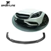 B Style Carbon Fiber Front Bumper Lip for Mercede s Ben z CLS-Class W218 CLS63 AMG 15-17