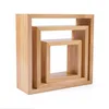 New design 11x11 inch creative custom wooden commodity shelf photo frame family wall decor photo frame