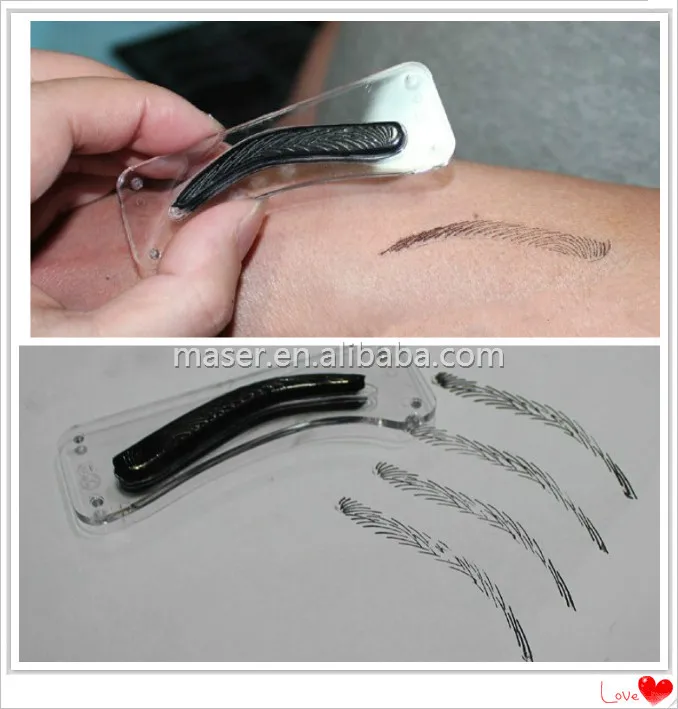 12 Styles Eyebrow Tattoo Shaping Stencil Kit 3d Effect Eyebrow Shape Design Eyebrow Stamp Tattoo