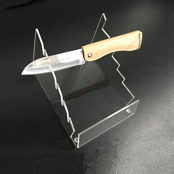 Desktop Knife Organizer Wholesales Clear Customized Acrylic Knife