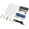 DIY Red LED Electronic Microcontroller Digital Clock Time Kit