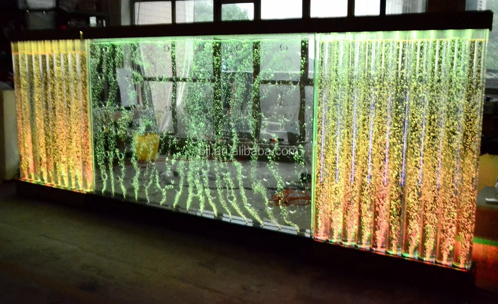Restaurant Room Divider Acrylic Wall Led Light Water Bubble;screen Room