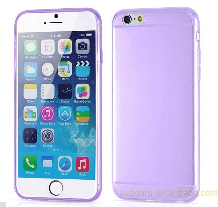 Wholesaling Crystal Ultra Thin TPU Case For iPhone 6s Colorful Transparent Gel Cover