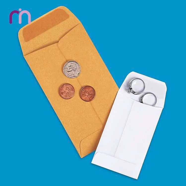 Custom Printed Cheap Brown Kraft Coin Envelopes Buy Cheap Colored