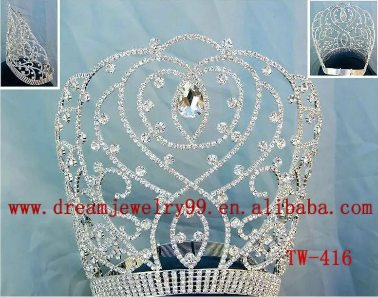 تيجان امبراطورية  فاخرة ولا اروع High-quality-tall-rhinestone-queens-crown