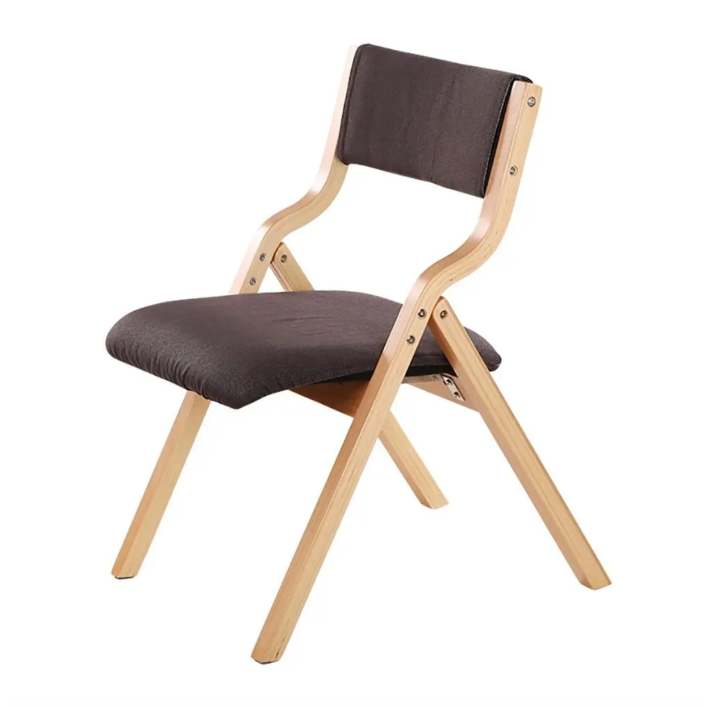 fold up chairs Dining Table Chair Simple Stylish Wood Dining Chair Modern Comfortable Back Chair Home Folding Desk Chair Folding Chairs (Color : J)