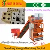 SY1-10 hydraulic pressure clay brick making machine le-go interlocking brick machine price,sand block machine in china