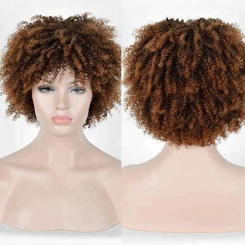 afro half wig