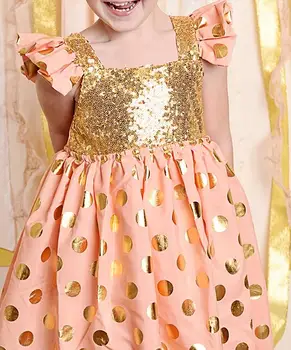 sequin polka dot dress