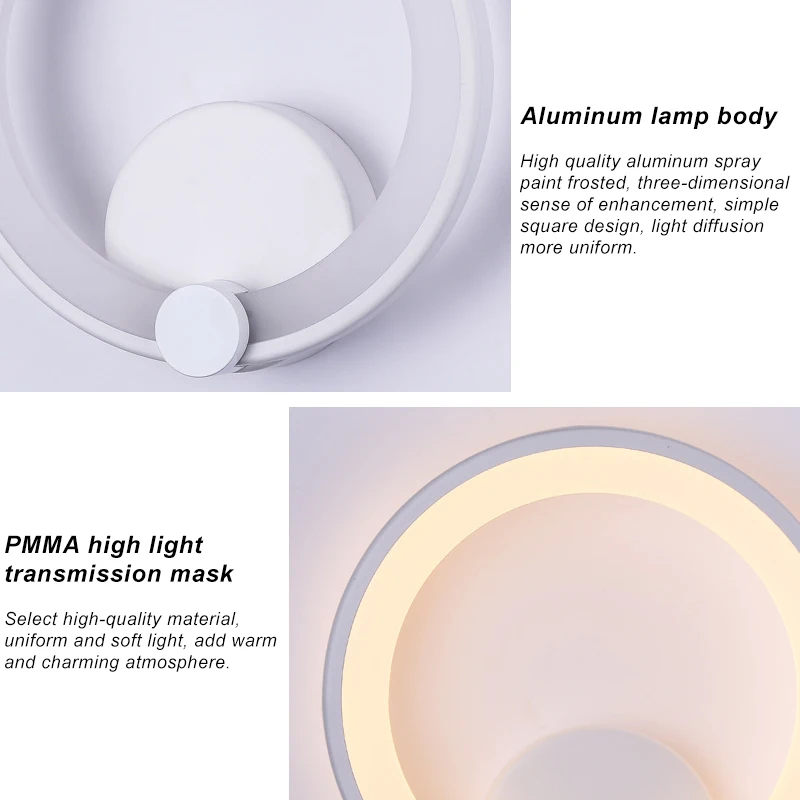 Nordic Modern Minimalist Aisle Staircase Bedroom Bedside Lamp Wall Light Continental Corridor Led small wall lamps