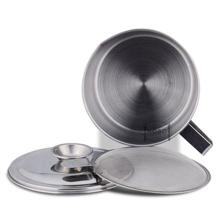 Kitchenware Bacon Grease Container Keeper Stainless Steel Cooking