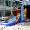 Commercial usage kids fun indoor and outdoor team game inflatable bounce combo jumping castle slides house for sale