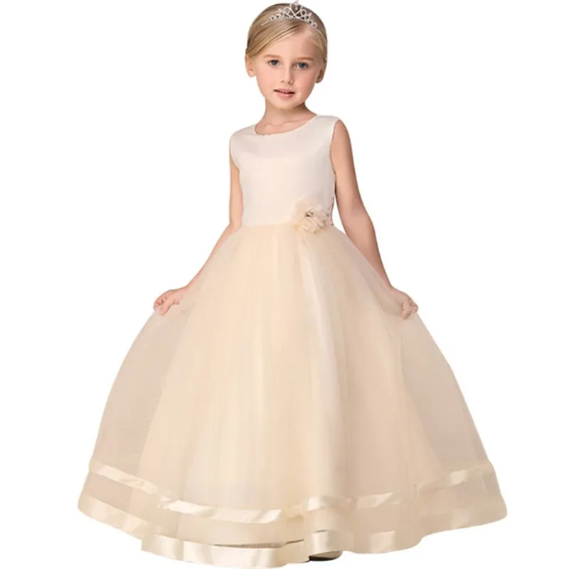 Kids Baby Flower Girl Party Lace Dress Wedding Bridesmaid Dresses Princess