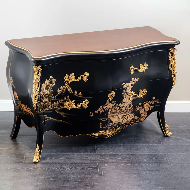 black side table