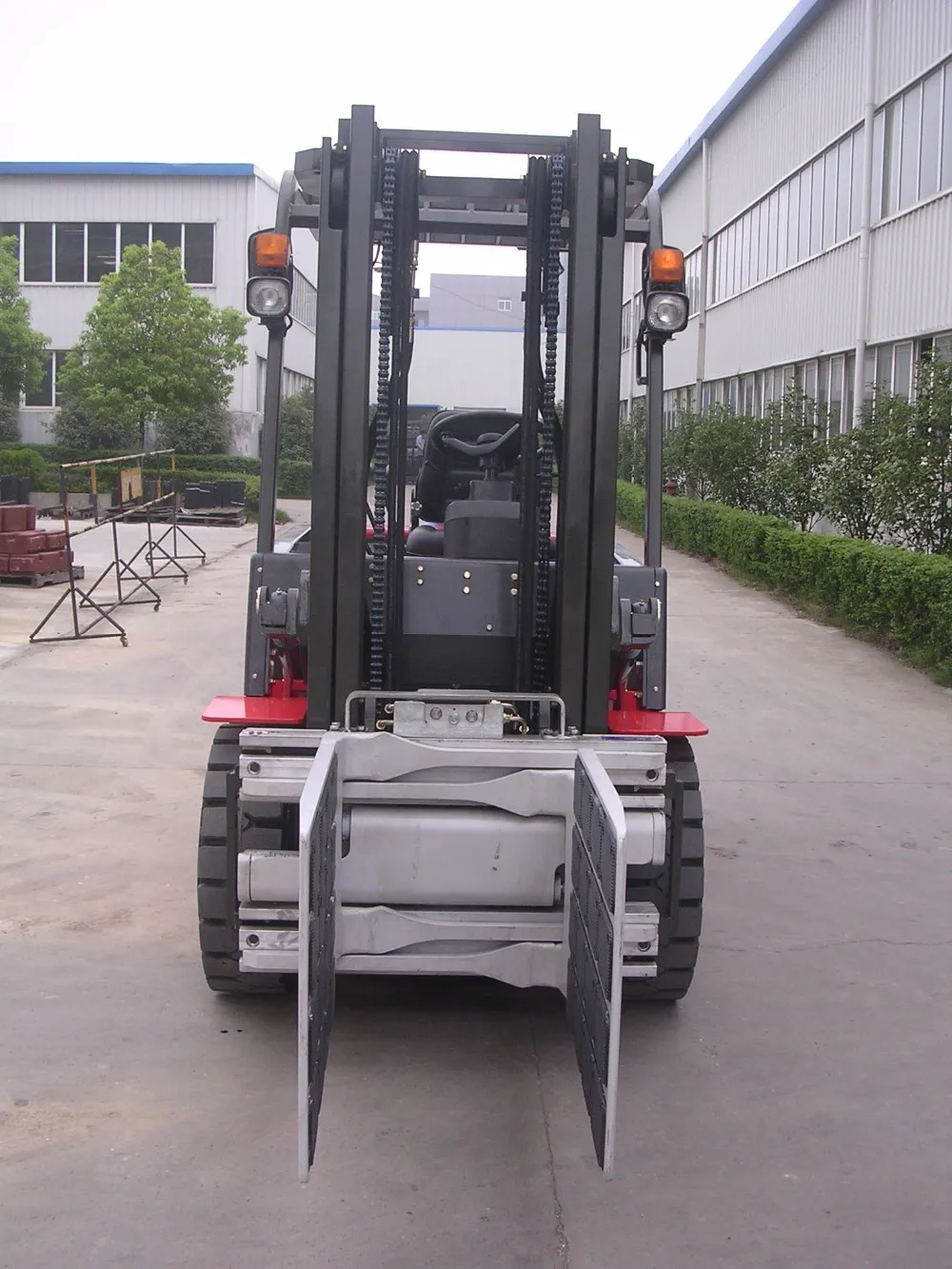 Double Rear Wheel 3tons 6000lbs Electric Forklift Small Warehouse
