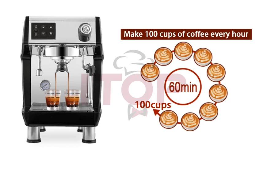 Single Group Coffee Equipment Espresso Commercial semi Automatic Coffee Machine Cappuccino Coffee maker with Cheap Price