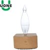 China Supplier electric aroma oil burner made from oak wood and glass