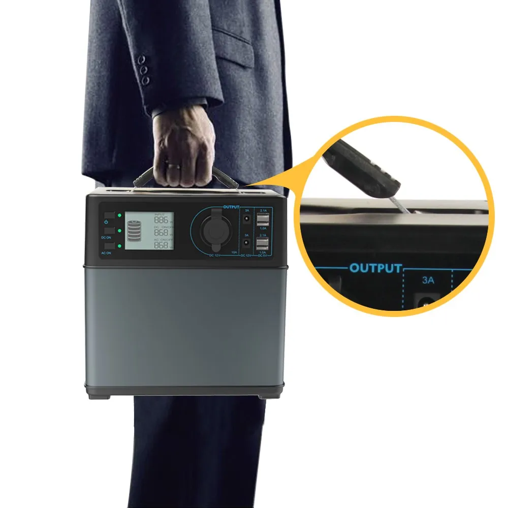 400Wh Portable Solar Generator for home