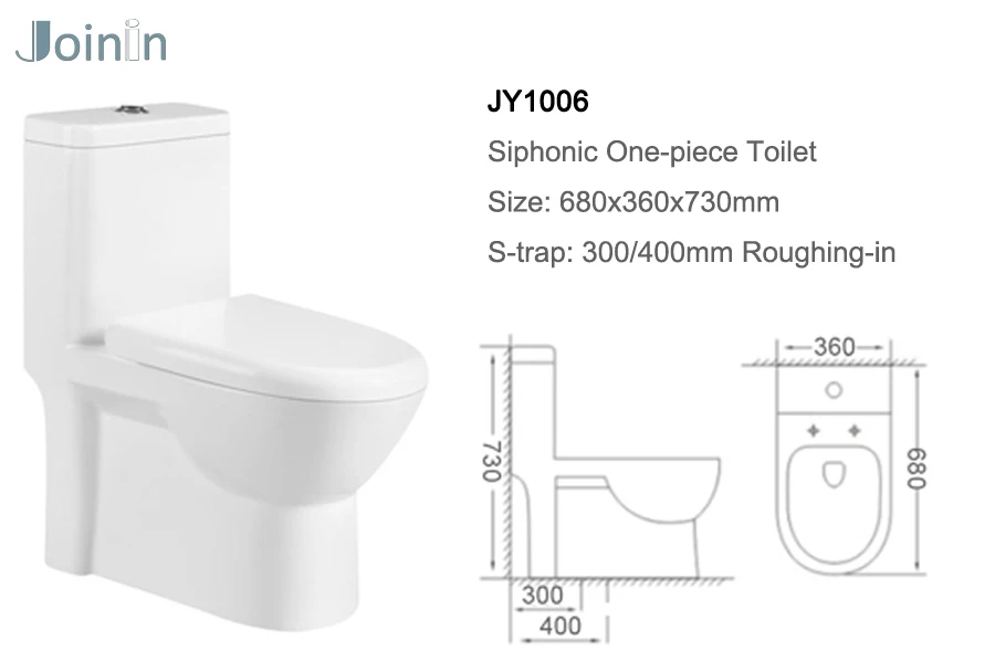 JOININ Hot sell cheap Bathroom Ceramic one Piece Wc Toilets JY1006