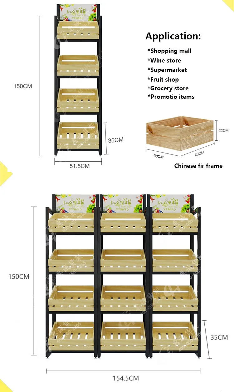 Supermarket Equipment Fruit Stand Vegetable Rack For Fruit Shop Shelf ...