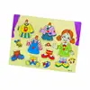 Wooden Changing Clothes Matching Girl Playing Toy Wholesale Jigsaw Puzzles Manufacturers