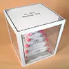 Cool idear tall clear cake box for wedding decoration